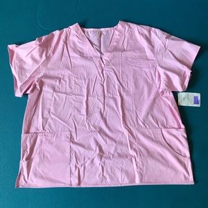 Loft 3XL pink scrub top NEW